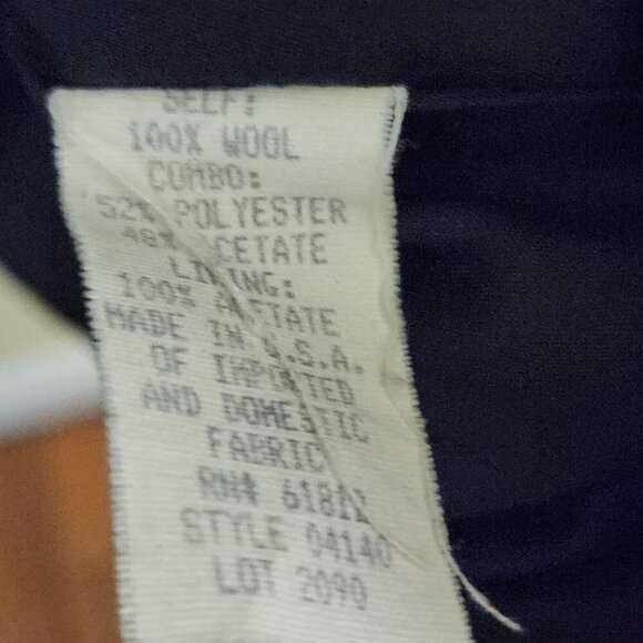 Brooks Brothers Vintage 80s Wool Jackie O Double Breasted Cost Dress Size 14 - Picture 7 of 8